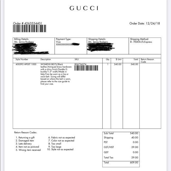 Gucci Leather belt with Double G buckle - Picture 3 of 3